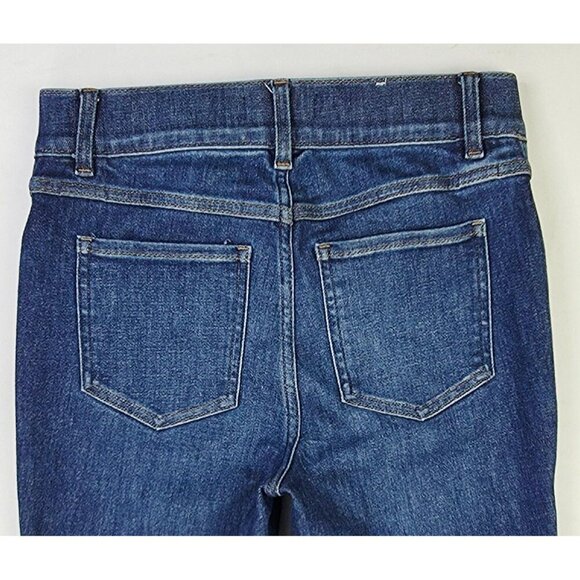 Spanx Size Small Womens 34" Inseam Flare Two Back Pockets Pull Up Blue Jeans - Picture 5 of 11